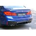 Накладка сплиттер на задний бампер центральная на BMW M5 F90